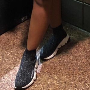 Balenciaga
Metallic Knit High-Top Sock Sneakers